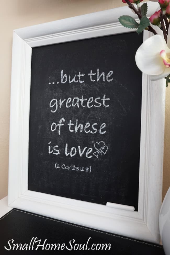 Easy DIY Chalkboard from a Picture Frame