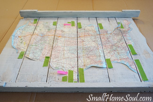 Make a personalized DIY Map Art project like this one with a map, a quote, and a few supplies with my easy to follow tutorial. This map is special since it maps out one of the journeys in our married life….www.smallhomesoul.com