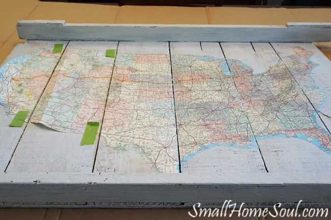 Make a personalized DIY Map Art project like this one with a map, a quote, and a few supplies with my easy to follow tutorial. This map is special since it maps out one of the journeys in our married life….www.smallhomesoul.com