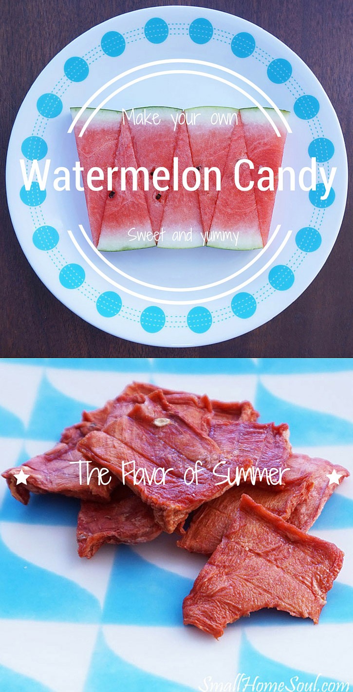Watermelon candy pic collage.