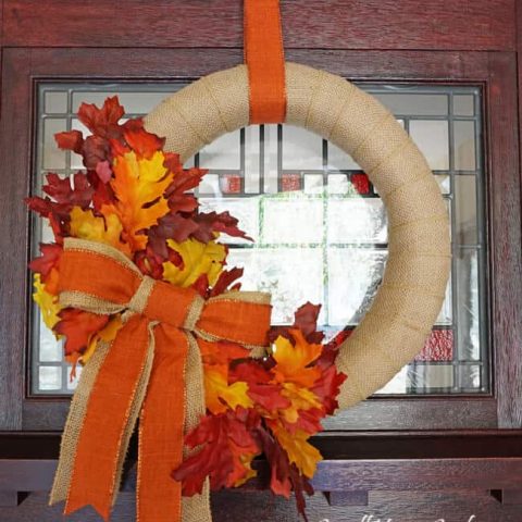 Come see how to make this Easy DIY Fall Wreath for a beautiful front door this Fall….www.smallhomesoul.com