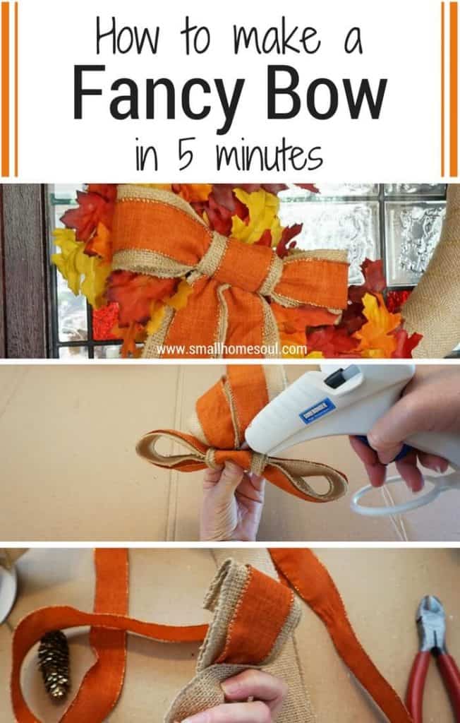 Five Minute Fancy Bow Pinterest image