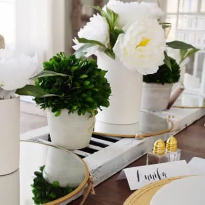 Gratefully Vintage Easter Table.