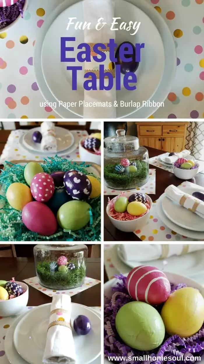 Compilation of pictures for Easter table decorations.