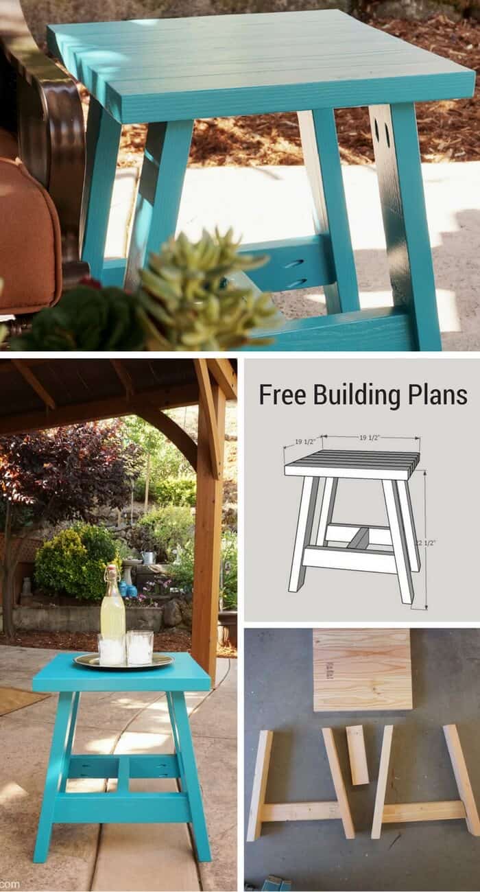 Build A 2x4 Outdoor Table With My Free Diy Plans Girl Just Diy