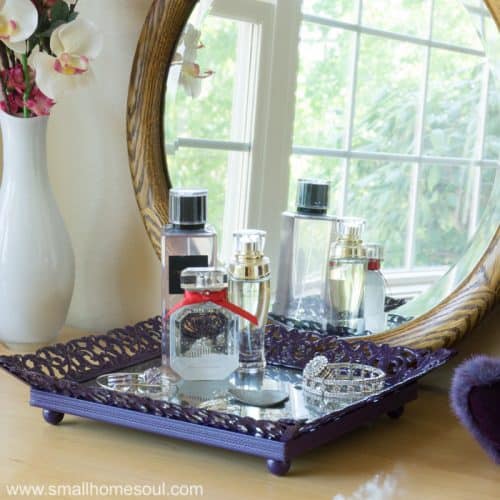 DIY Mirrored Jewelry Tray Easy Picture Frame Upcycle Girl, Just DIY!