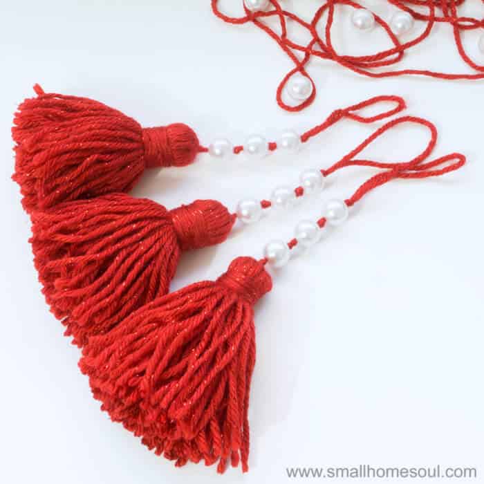 Beautiful Christmas Tassel Ornaments.