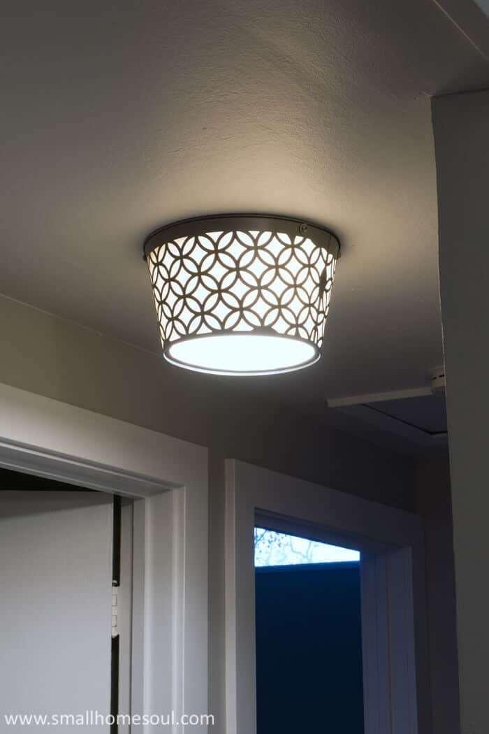 No more boob light with this stylish DIY ceiling light.