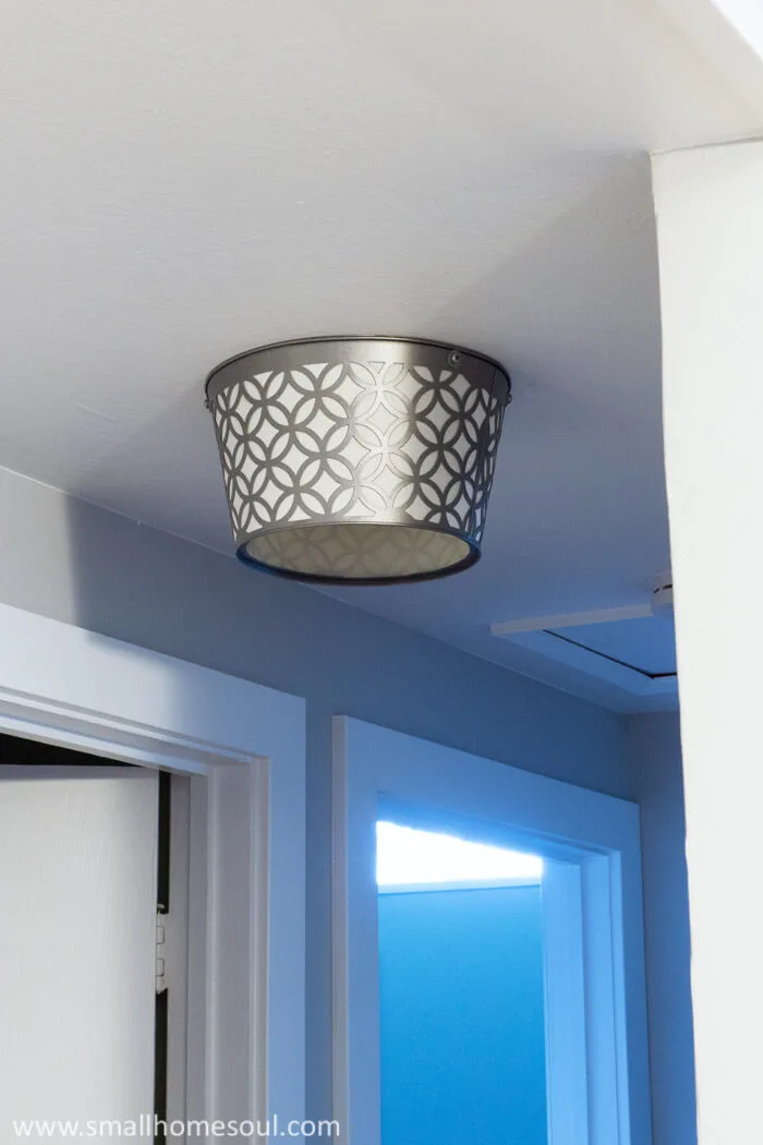 No more boob light; now it's just a stylish DIY ceiling light.