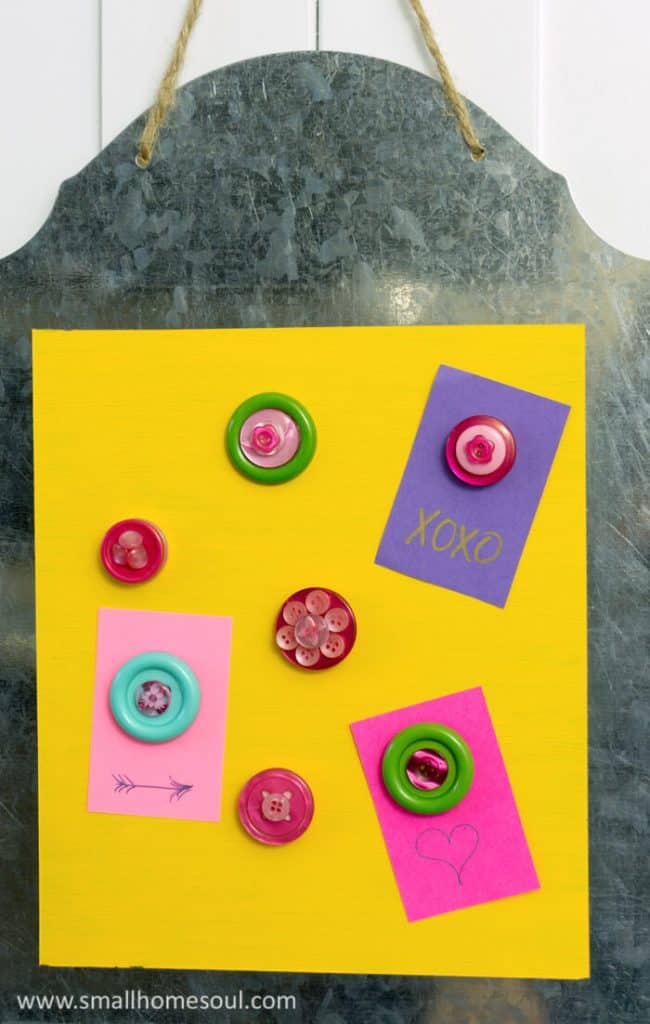 Memo Board with Button Girl, Just DIY!
