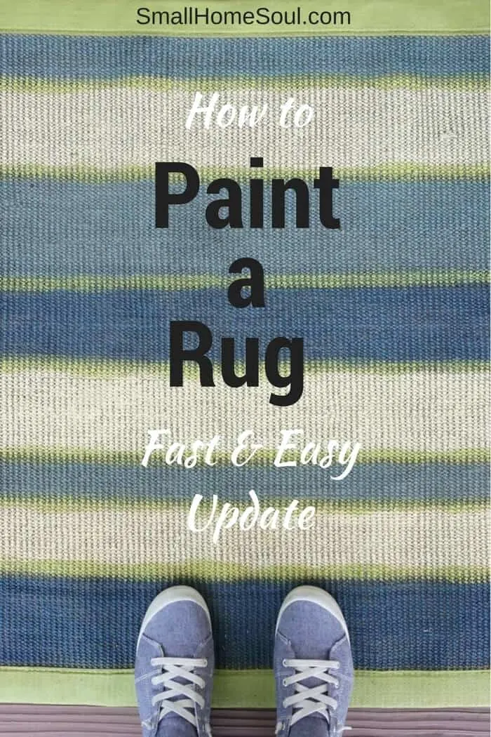 It's fast and easy to paint a rug and give it new life.