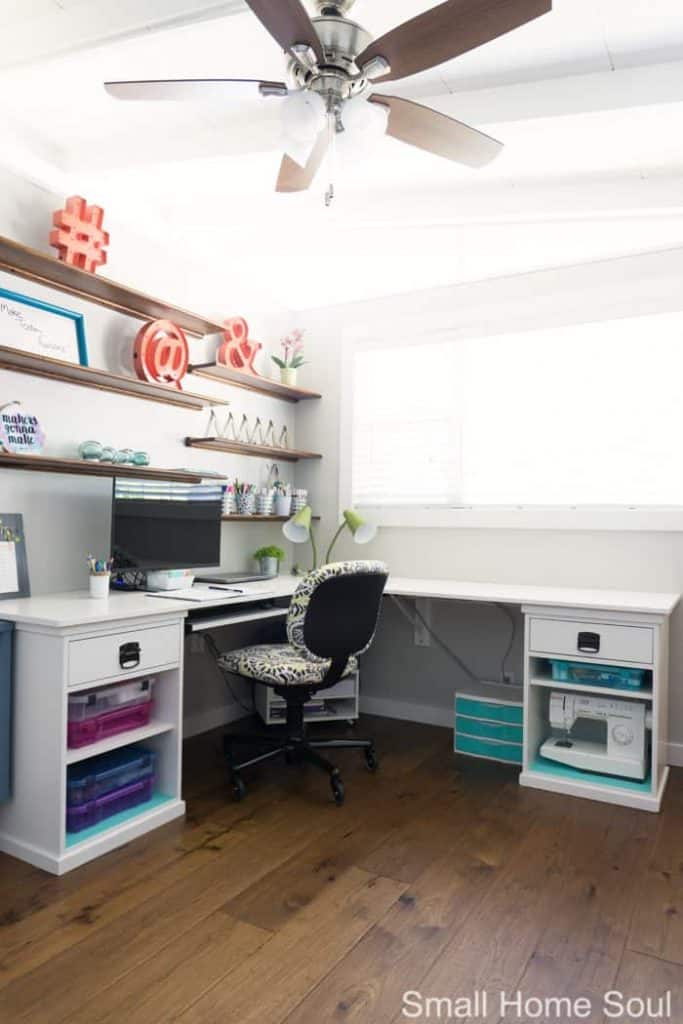Office Makeover Reveal - One Room Challenge Week 6 - Girl, Just DIY!