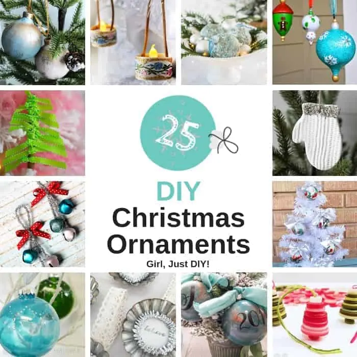 Collage of DIY Christmas Ornaments