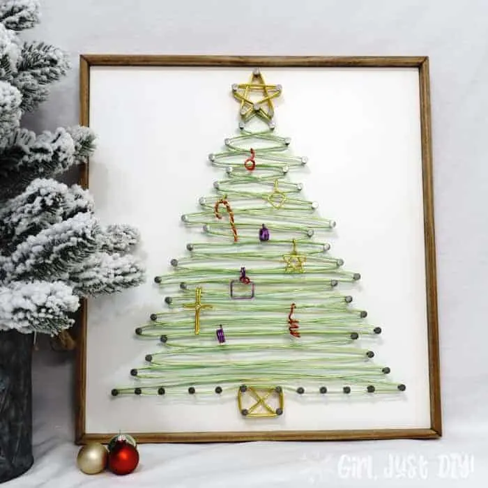 DIY Button Christmas Tree Table Topper - Girl, Just DIY!