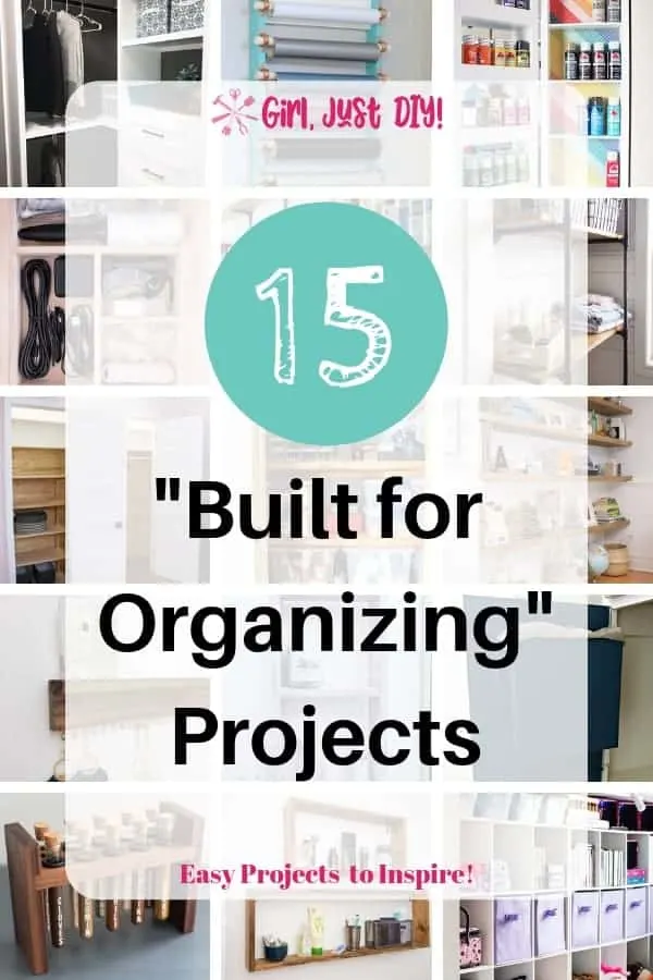 Tall collage of 15 Built for Organizing projects.