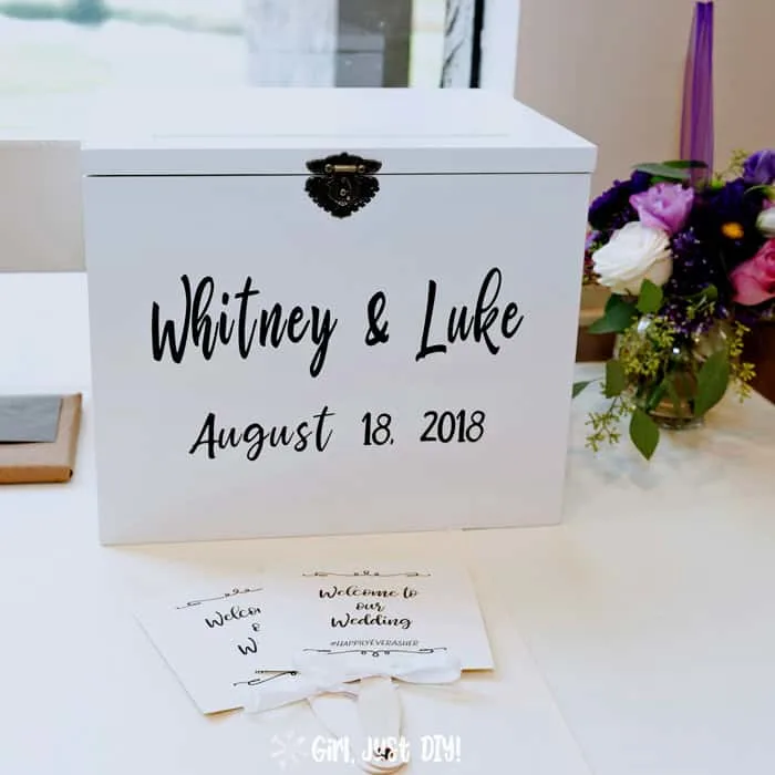 DIY Wedding Card Box Tutorial Girl Just DIY