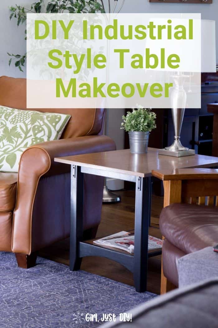 DIY Industrial End Table Makeover How to Restyle a Mission Table