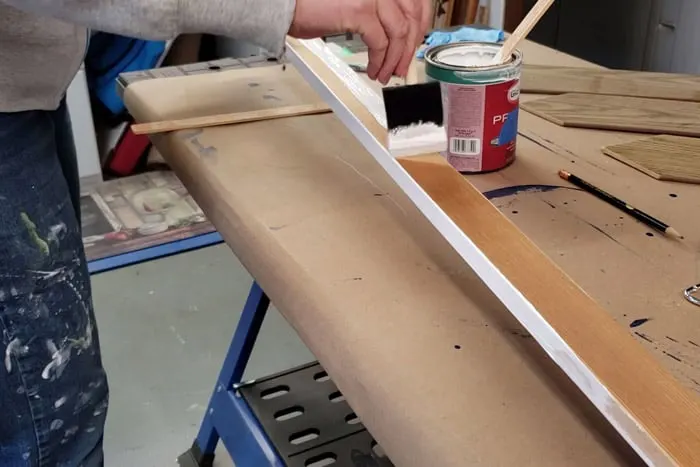 Painting a 1x2 board with white exterior paint
