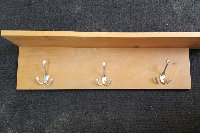 DIY Wooden Coat Rack with Shelf - Girl, Just DIY!