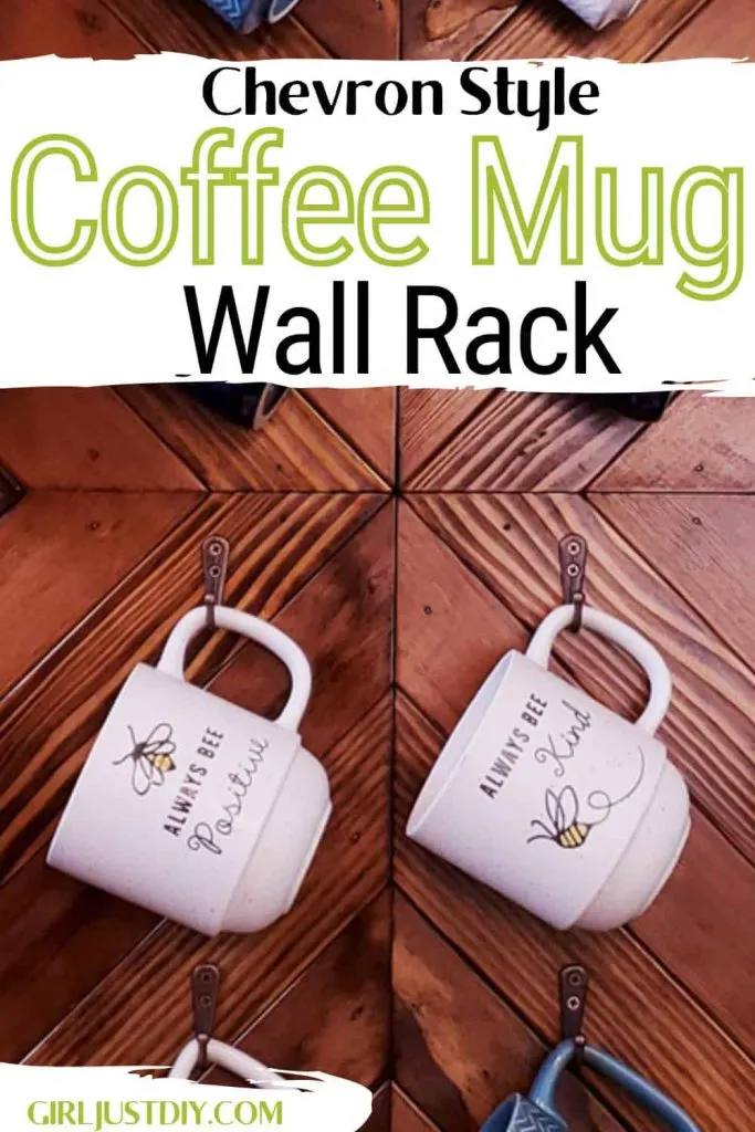 DIY Coffee Mug Rack with text